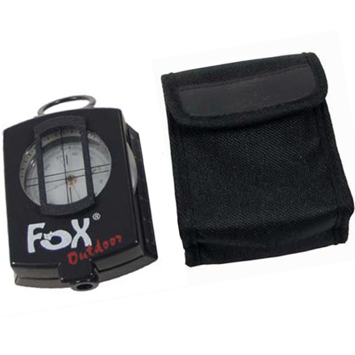 Fox Outdoor, Kompass "Precision", mit Gürteltasche